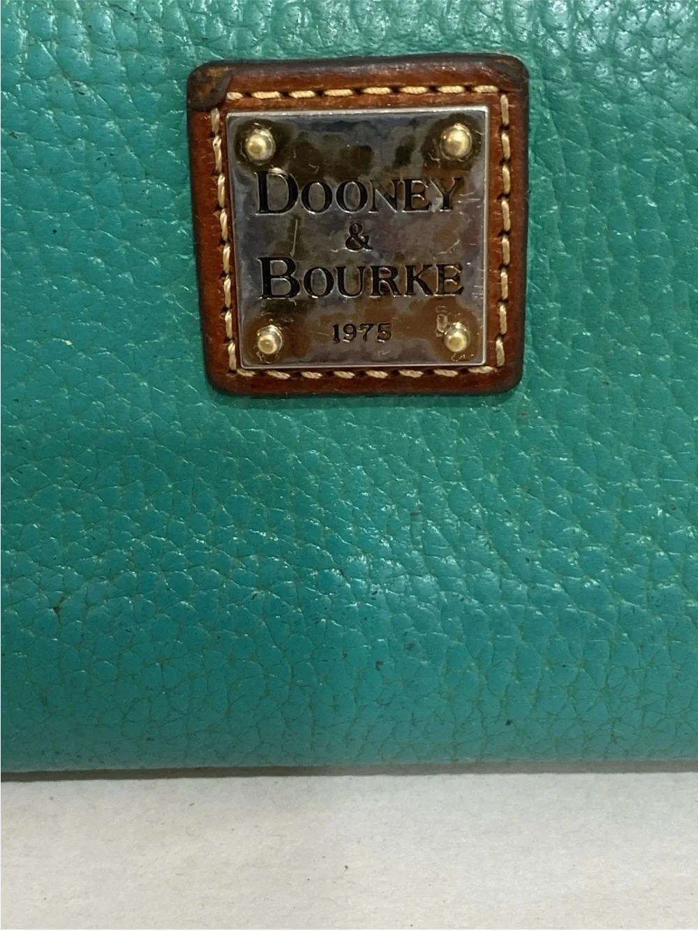 Vintage Dooney & Burke Green Leather Wallet